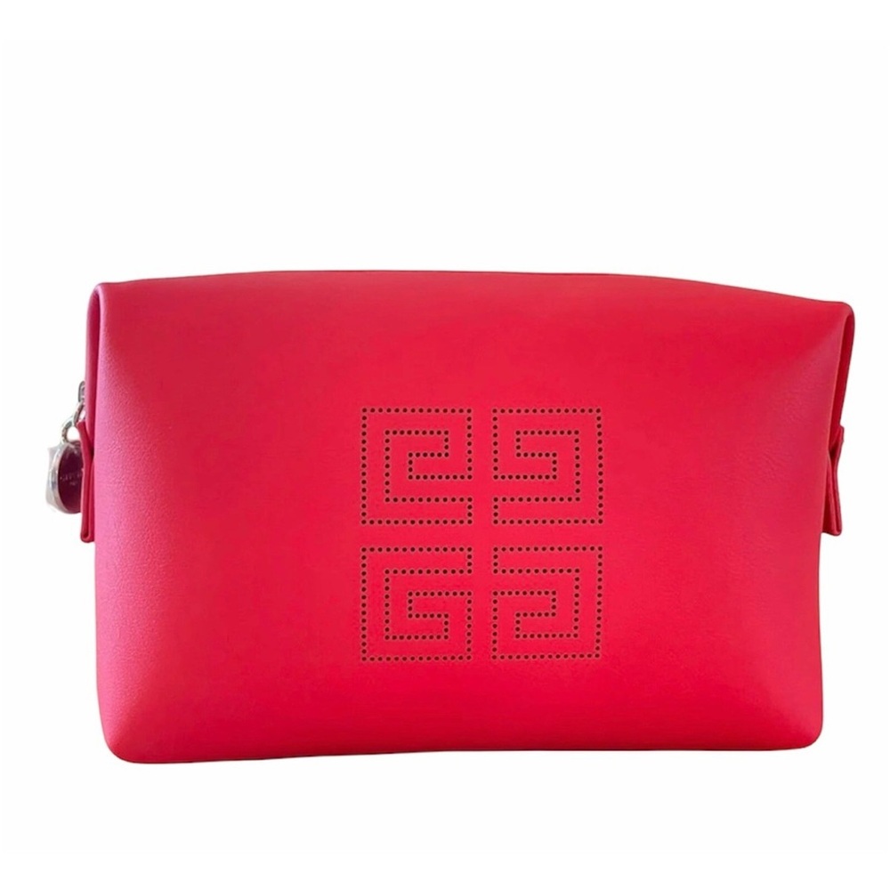 Givenchy Red Cosmetic Zipper Bag